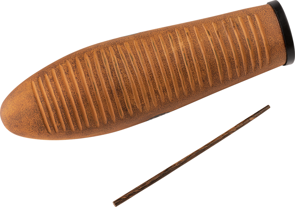 FIBERGLASS GÜIRO, BROWN GU7BR