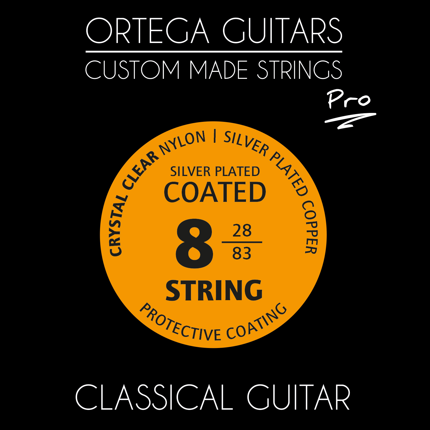 CLAS. 8 PRO STRINGS CRYSTAL NO