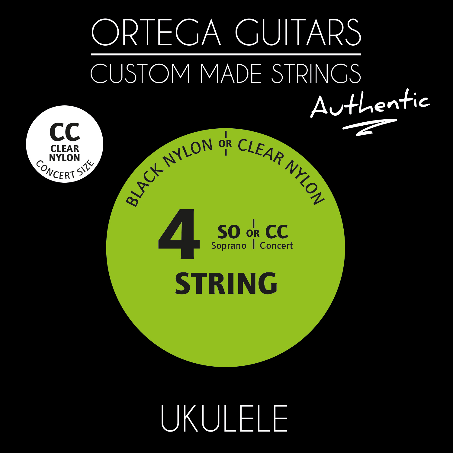 UKE CONCERT AUTHENTIC STRINGS