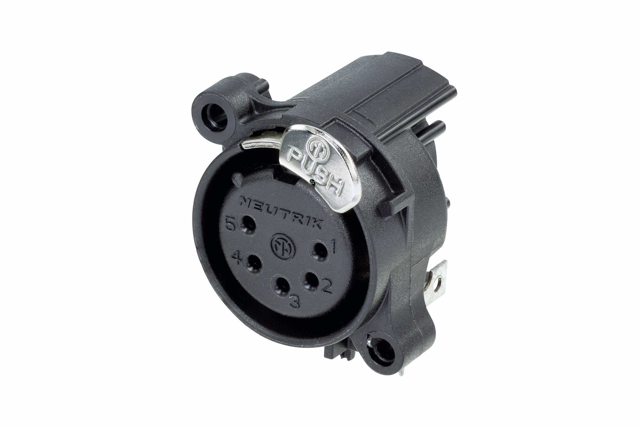 CON. XLR CHASIS HEMBRA 5POLOS