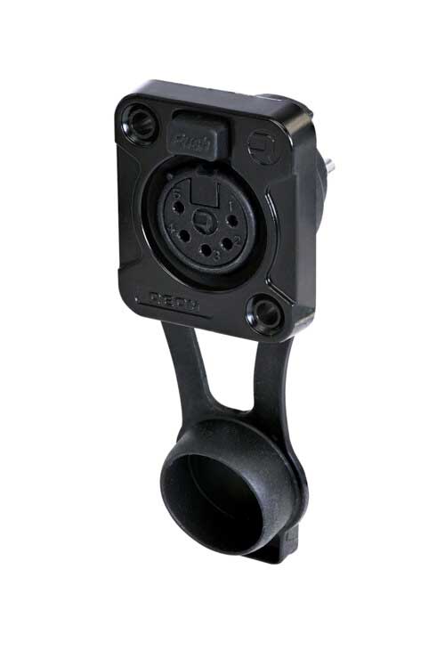CON.- XLR CHAS.5P HEMB. NEGRO