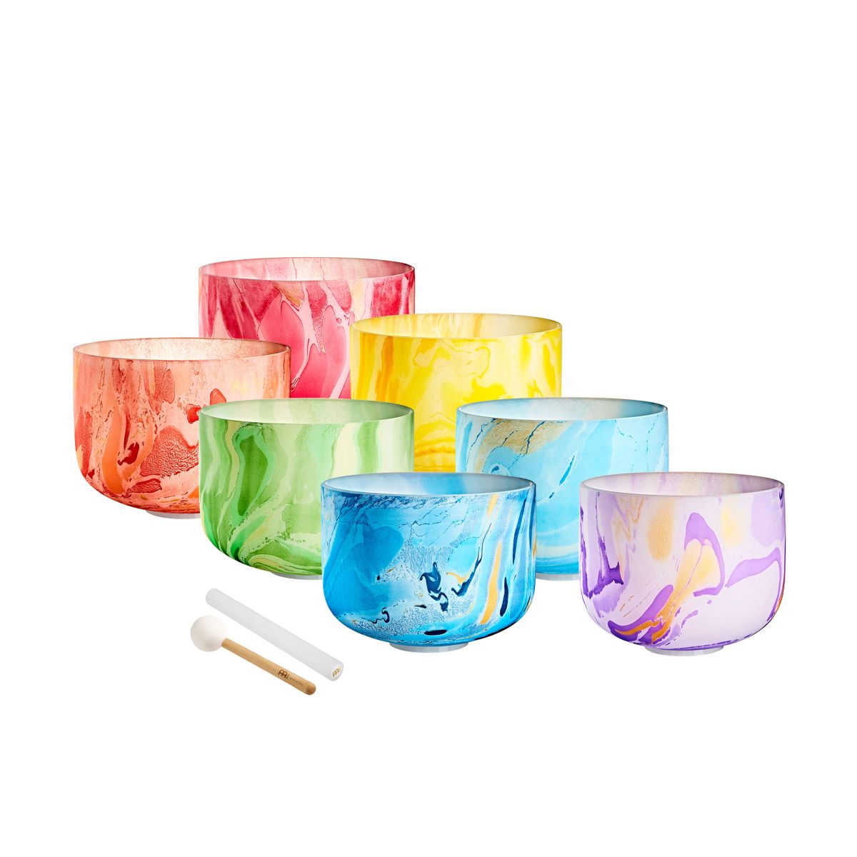 7-PIECE MARBLE CRYSTAL SING.BO