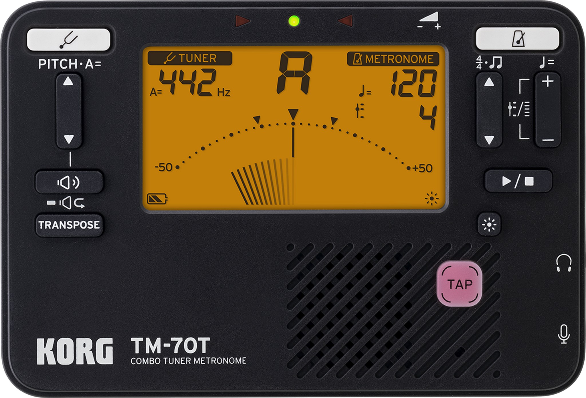 METRONOMO/AFINADOR TM-70T BK