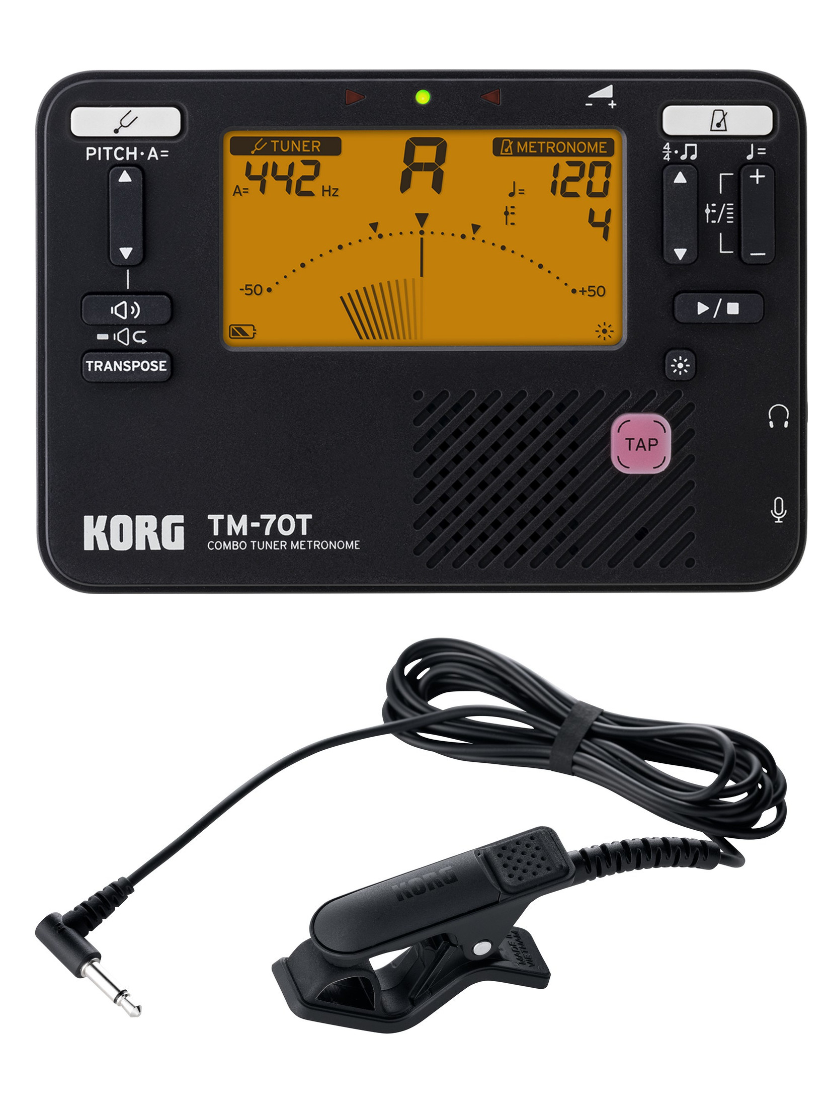 METRONOMO/AFINADOR TM-70C BK