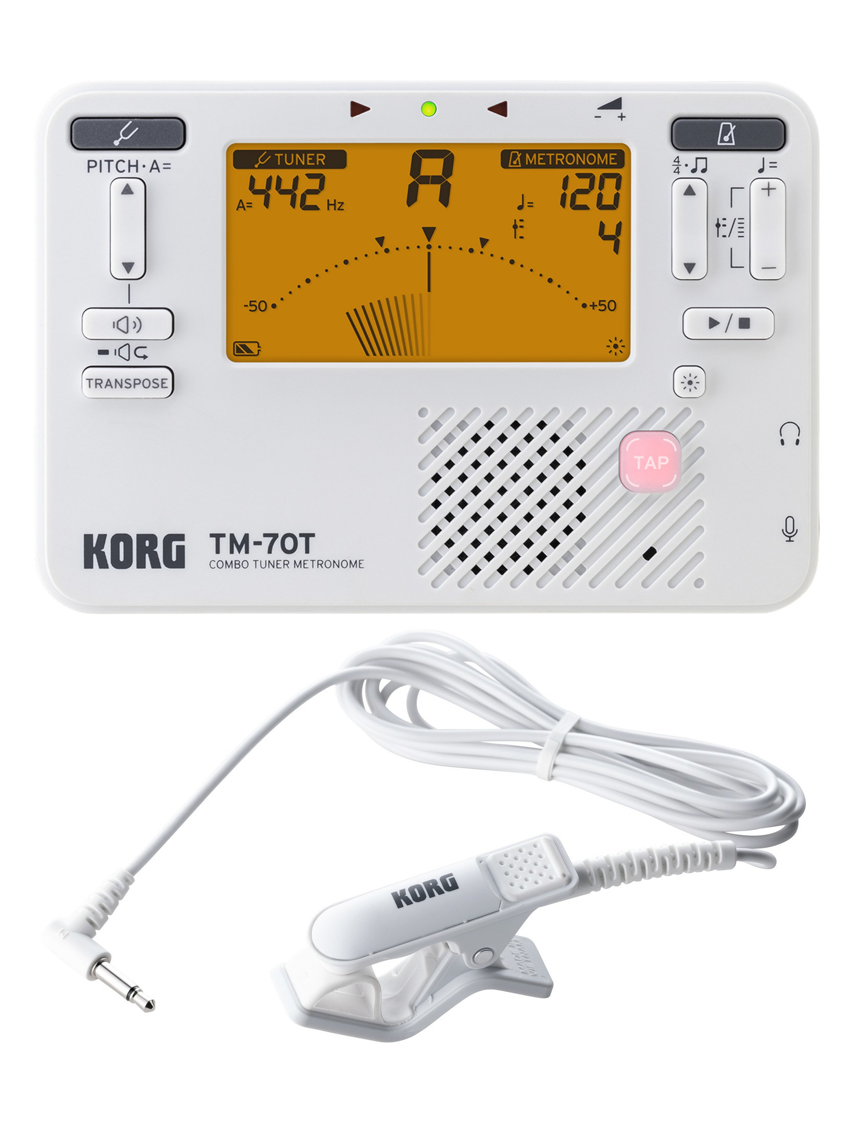 METRONOMO/AFINADOR TM-70C WH
