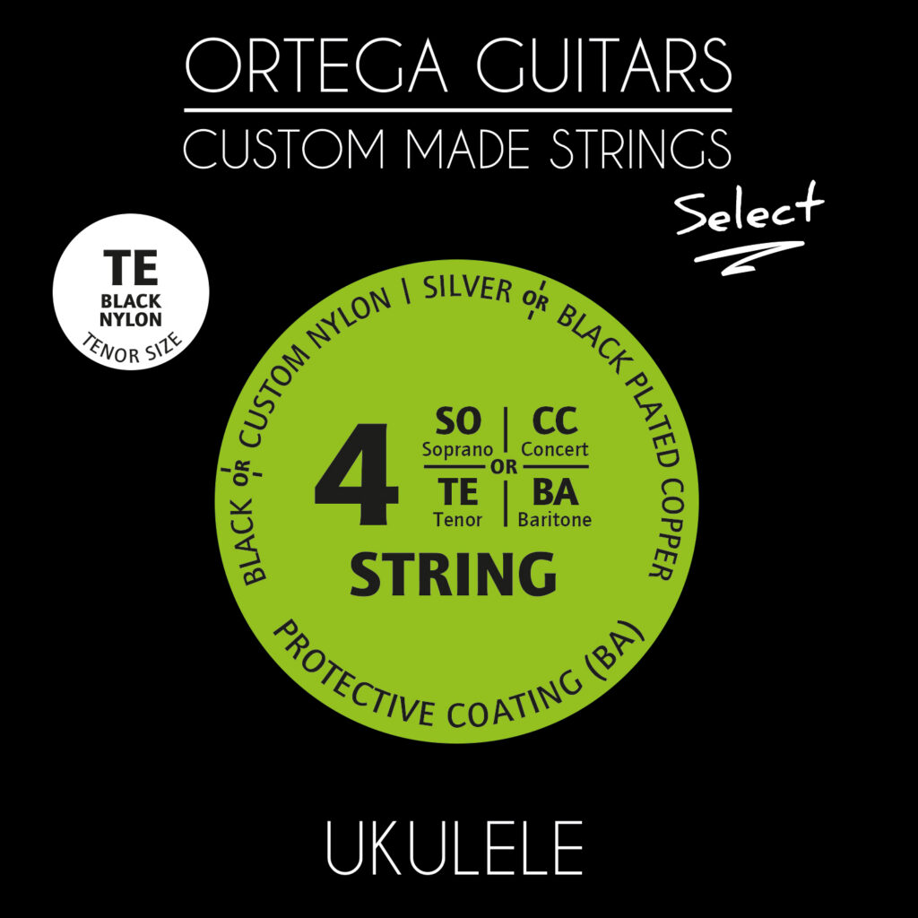 UKE TENOR SELECT STRINGS BLACK