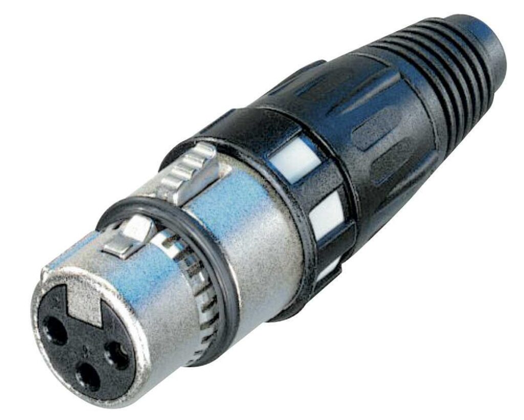 CONECTOR XLR 3 POLOS HEMBRA NC