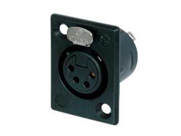 CONECTOR CHASIS 4 POLOS HEMBRA