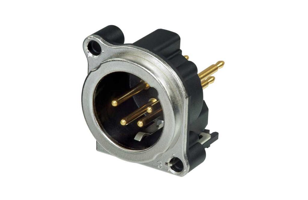 CONECTOR CHASIS 4 POLOS MACHO