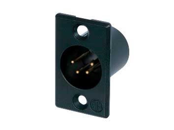 CONECTOR XLR CHASIS MACHO 4 PO