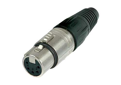 CONECTOR XLR HEMBRA 5POLOS NC5