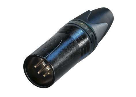 CONECTOR XLR MACHO 5 POLOS B N