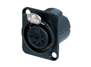 CONECTOR XLR CHASIS HEMBRA 6 P