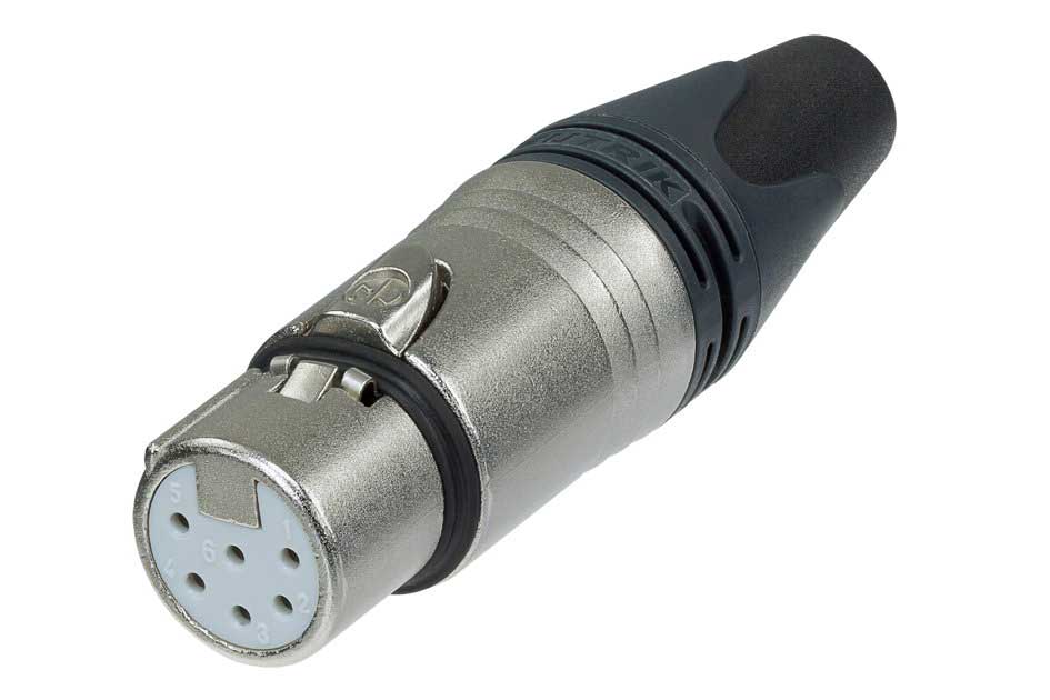 CONECTOR XLR FEM. 6 POLOS SWIT