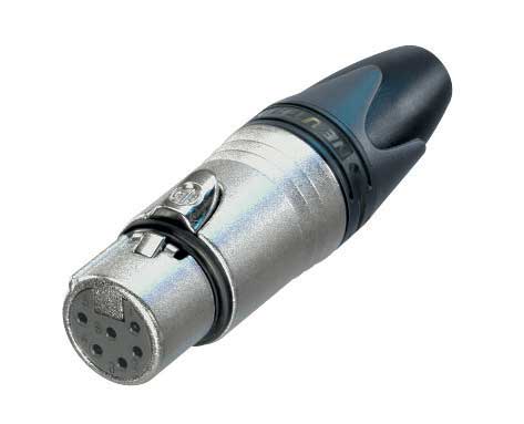 CONECTOR XLR HEMBRA 6 POLOS NC