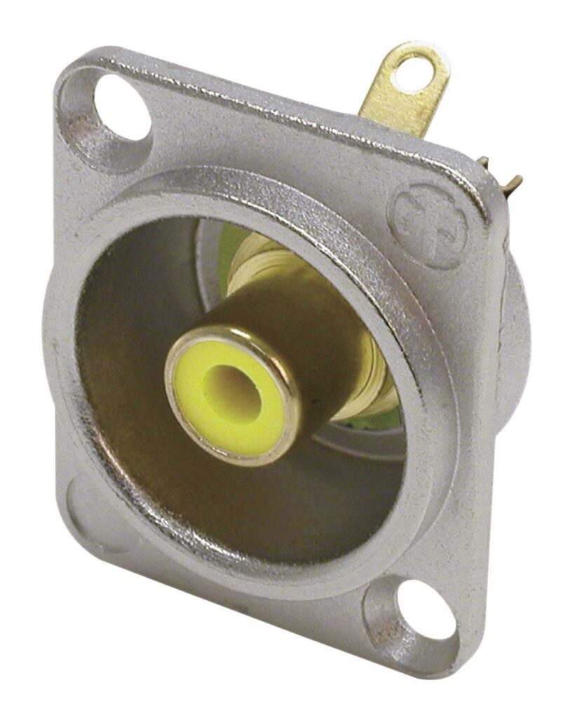 CONECTOR RCA CHASIS AMARILLO N