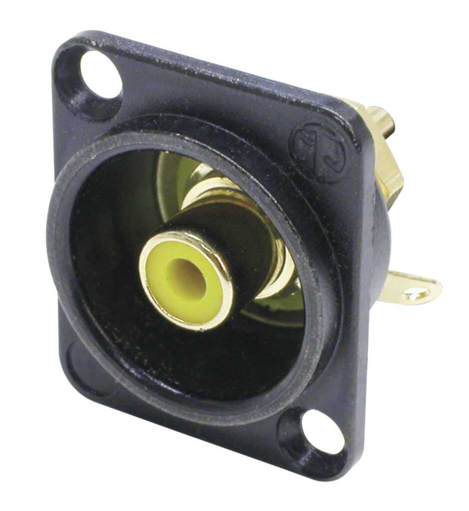 CONECTOR RCA CHASIS AMARILLO B