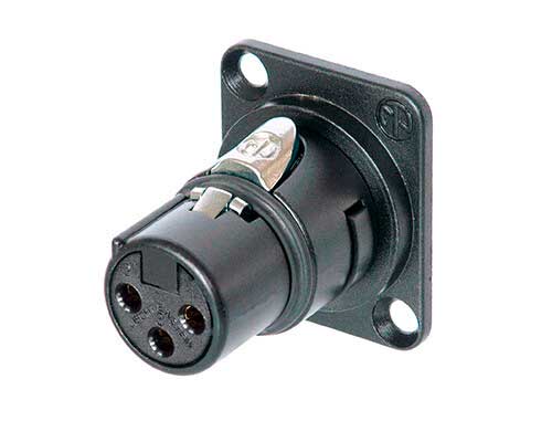 MODULO XLR HEMBRA W/FLANGE NM3