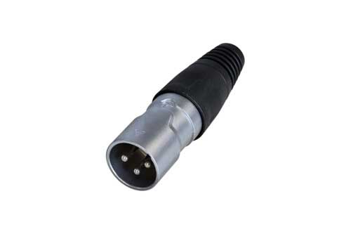 CONECTOR XLR 3P MACHO NEGRO RC