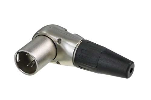 CONECTOR XLR 5P MACHO ACODADO